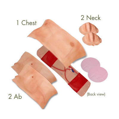 TraumaMan Classic Connect Bleeding 4-Student Tissue Package